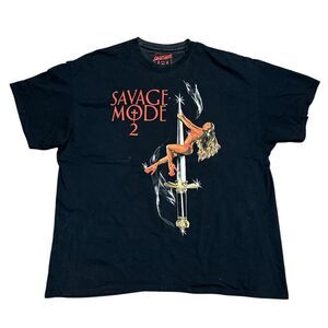 Savage Mode II 21 Savage Merch Short Sleeve T-Shirt Men’s Sz 2XL